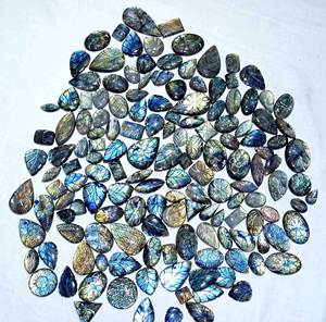 หินควอตซ์ลาบราดอไรต์ธรรมชาติคุณภาพสูงขนาด AAA + อัญมณีหลวมสำหรับการทำเครื่องประดับที่ดีขายส่งจำนวนมาก - Product Image 2
