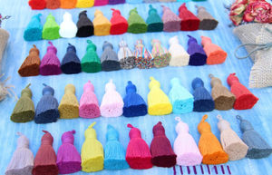 2.75 pouces Passementerie Gland Pendentif DIY Décor À La Maison avec Peluche Coton Corde Torsadée et Décoratif Personnalisé Glands Bijoux - Product Image 2