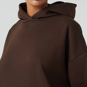 Ensembles de mode pour femmes à la mode Logo personnalisé survêtement d'hiver survêtements décontractés respirant col rond 100% coton écologique - Product Image 5