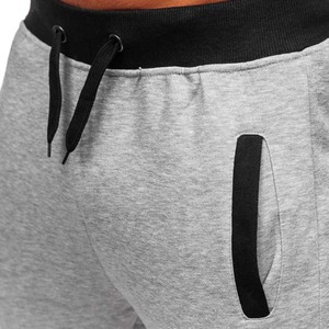 กางเกงวอร์มผู้ชาย ผ้าฝ้าย 100% กางเกงจ็อกเกอร์ราคาถูก สำหรับวิ่งและออกกำลังกาย ผ้าฟลีซ - Product Image 2