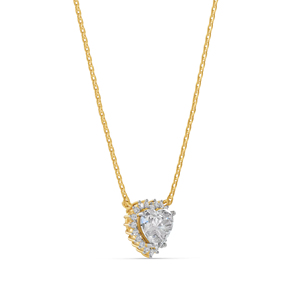 Collier pendentif en or blanc 14 carats de haute qualité avec pierre de laboratoire de 1,67 carats de forme poire, clarté EF, chaîne VS pour femme, cadeau de fiançailles ou de mariage - Product Image 1