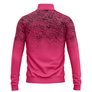 Sweat à capuche mi-zippé ample pour homme, vintage, uni, teint en pièce, en polaire polyester/coton respirant, brodé, pour l'hiver - Product Image 4