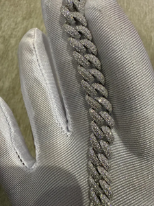 Pulsera Cubana de Plata 925 con Diamantes de Moissanita, Estilo Hip Hop de Lujo, Brillante, para Unisex - Product Image 2