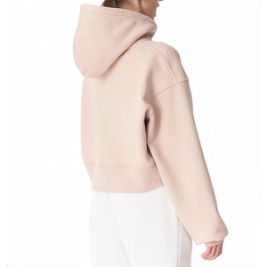 Mujeres sudaderas con capucha de moda bordado pulóver más tamaño de las mujeres Crop Top sudaderas con capucha - Product Image 4