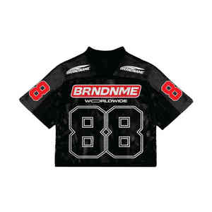 High Quality Custom Oversized <b>Mesh</b> Football Jersey T-<b>Shirt</b> Retro Soccer <b>Mesh</b> <b>Shirts</b> Men Boxy <b>Mesh</b> Football T <b>Shirt</b> - Product Image 5