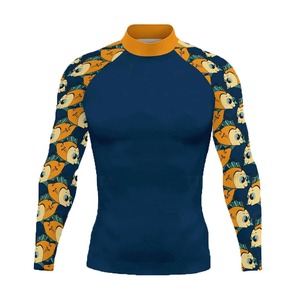 Men's Long Sleeve Swimwear Rash Guard Beach Protection Surf Diving <b>T</b>-<b>shirt</b> <b>Swim</b> Shorts Set for Swimming Surfing Sunbathing - Product Image 6