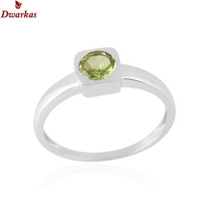 แหวนพลอยเพอริดอทธรรมชาติเงินแท้ 925 คุณภาพสูงจากโรงงานโดยตรง ดีไซน์หรูหราสำหรับผู้หญิง พร้อมกล่องของขวัญ - Product Image 1