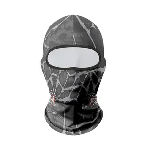 Pasamontañas de seda de hielo a rayas para hombre, protección UV de cara completa para ciclismo, bicicleta/motocicleta, deportes, uso diario, cubierta facial - Product Image 5