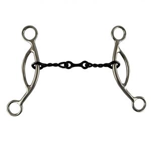 Mèche de cheval de vache JR en acier inoxydable durable avec mèches occidentales en os de chien central 2025 - Product Image 3