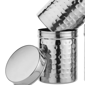 Conjunto personalizado OEM de recipiente de almacenamiento de acero inoxidable de metal fabricado en la India a un precio razonable - Product Image 4