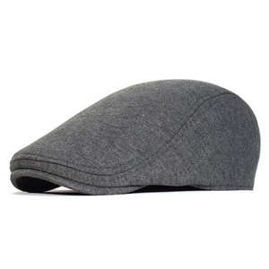 Cotton Newsboy <b>Cap</b> Soft Casual Beret for <b>Men</b> and Women Solid Retro Unisex <b>Flat</b> <b>Cap</b> for Beach Waiter or Driver - Product Image 3