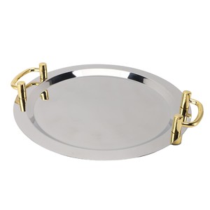 Bandeja de acero inoxidable de borde plano contemporáneo para configuración de barra casera - Product Image 4