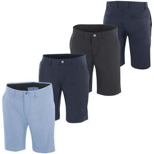 กางเกงขาสั้นกอล์ฟผ้ายืดระบายอากาศได้ดีแห้งเร็วสไตล์ไฮสตรีทสำหรับผู้ชายดีไซน์ลายทึบสำหรับกีฬากลางแจ้งในฤดูร้อน - Product Image 1