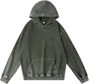 Sweat à capuche personnalisé lavé à l'acide Sweat à capuche surdimensionné en coton lourd Style vintage Sweat-shirt unisexe coupe ample Streetwear - Product Image 2