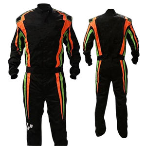 Conjunto de traje de carreras de alta calidad diseñado a medida para adultos tamaño XL Cordura con logotipos impresos para Karting Go Kart Racing Training - Product Image 1