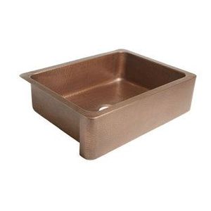 Compre un fregadero de cocina de cobre estilo granja hecho a mano para interiores de casas tradicionales rústicas con acabado natural de aspecto duradero - Product Image 6