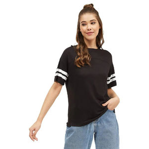 เสื้อยืดลำลองผ้าฝ้าย100% โอเวอร์ไซส์ของผู้หญิง, เสื้อยืดลำลองระบายอากาศได้ดีเหมาะสำหรับใส่ในฤดูร้อน - Product Image 3