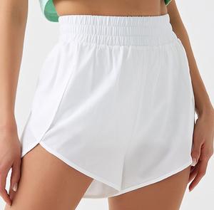 Short de course durable taille haute pour femmes Polyester élastique B2B Factory-Fournisseur - Product Image 3