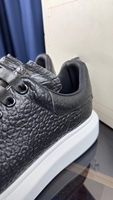 Espadrilles basses en cuir véritable pour hommes, confortables pour le quotidien, légères, à semelle souple, à lacets, style mocassins