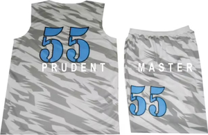 Ensemble de vêtements de sport de basket-ball en polyester personnalisable Uniformes réversibles à séchage rapide-Maillot et short avec nom d'équipe - Product Image 4
