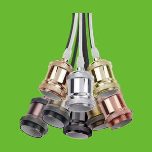 Portalámparas Colgante de Aluminio de Estilo Industrial Moderno y Simple, Cable de 1 Metro, Color Blanco Cálido, Base E26 para Instalación Colgante en el Hogar - Product Image 2