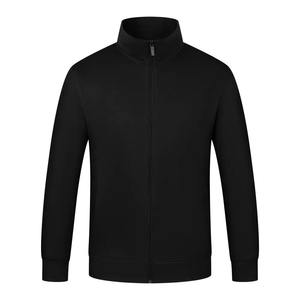 Basics coton mélangé à manches longues veste à capuche fermeture éclair veste hommes sweats à capuche sweat Slim Fit homme vêtements - Product Image 4