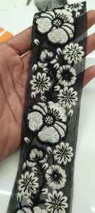 Haute Qualité À La Mode Broderie Dentelle Bordure Écologique Net Matériel Motif Floral pour Saree Sacs Chaussures Tissu Cadeaux Conception - Product Image 5