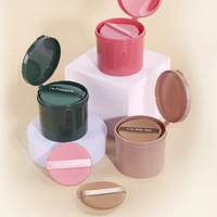 Pot cosmétique en plastique PP avec couvercle rabattable pot de crème vide rechargeable pour beurre corporel tampon de toner masque conteneur de stockage de bouffée