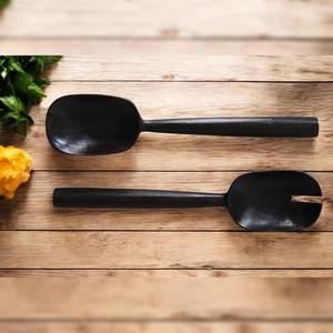 Cuchara de cocina desechable de madera de Neem con mango grande, antiadherente, agarre cómodo, calidad premium para exportación, ideal para fiestas. - Product Image 5