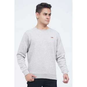 Sweat-shirt Unze London CLOVIS XL à col rond, manches longues, uni, anti-plis, anti-rétrécissement, tricoté épais, technique d'impression sérigraphique en relief - Product Image 1