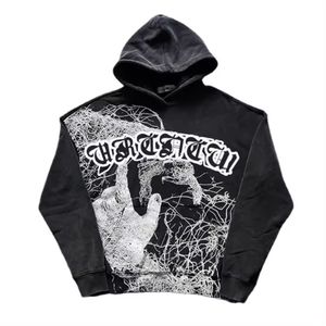 เสื้อฮู้ดแบบสวมหัวสไตล์วินเทจมีฮู้ดคุณภาพสูงแนวสตรีทเสื้อฮู้ดผู้ชาย - Product Image 2