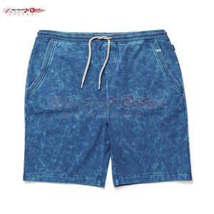 กางเกงขาสั้นผ้าซับเหงื่อสำหรับผู้ชายที่มีน้ำหนักเบาสไตล์ลำลองทำจากผ้าฝ้าย100% มีกระเป๋าด้านข้างสำหรับกิจกรรมกลางแจ้งที่ทนทาน - Product Image 1