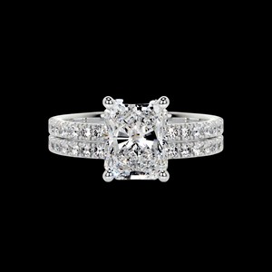 Radiant Diamond Shape Bridal <b>Set</b> <b>For</b> <b>Women</b> - Product Image 6