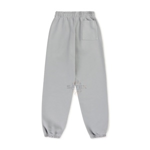 Pantalon de survêtement pour homme en molleton délavé à l'acide, style vintage personnalisé, en tissu éponge français, écologique, respirant, broderie, streetwear décontracté - Product Image 1