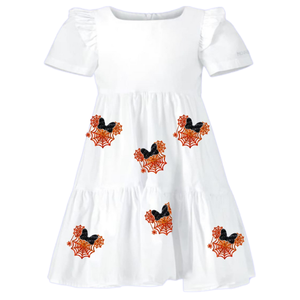 Mới Đến Tùy Chỉnh Thiết Kế Thời Trang Trẻ Em Cô Gái Halloween Chắp Vá Nút Quần Áo Mặc Trẻ Em Bán Buôn Áo Sơ Mi Giản Dị Ăn Mặc - Product Image 2