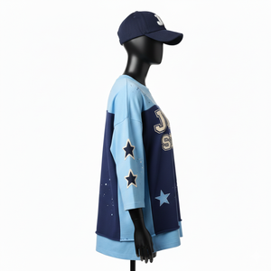 Camisetas de Mujer de Primera Calidad, Casuales, de Doble Capa, Manga Larga, con Estampado Moderno, de Algodón, Transpirables, de Doble Capa, Gran Venta - Product Image 2