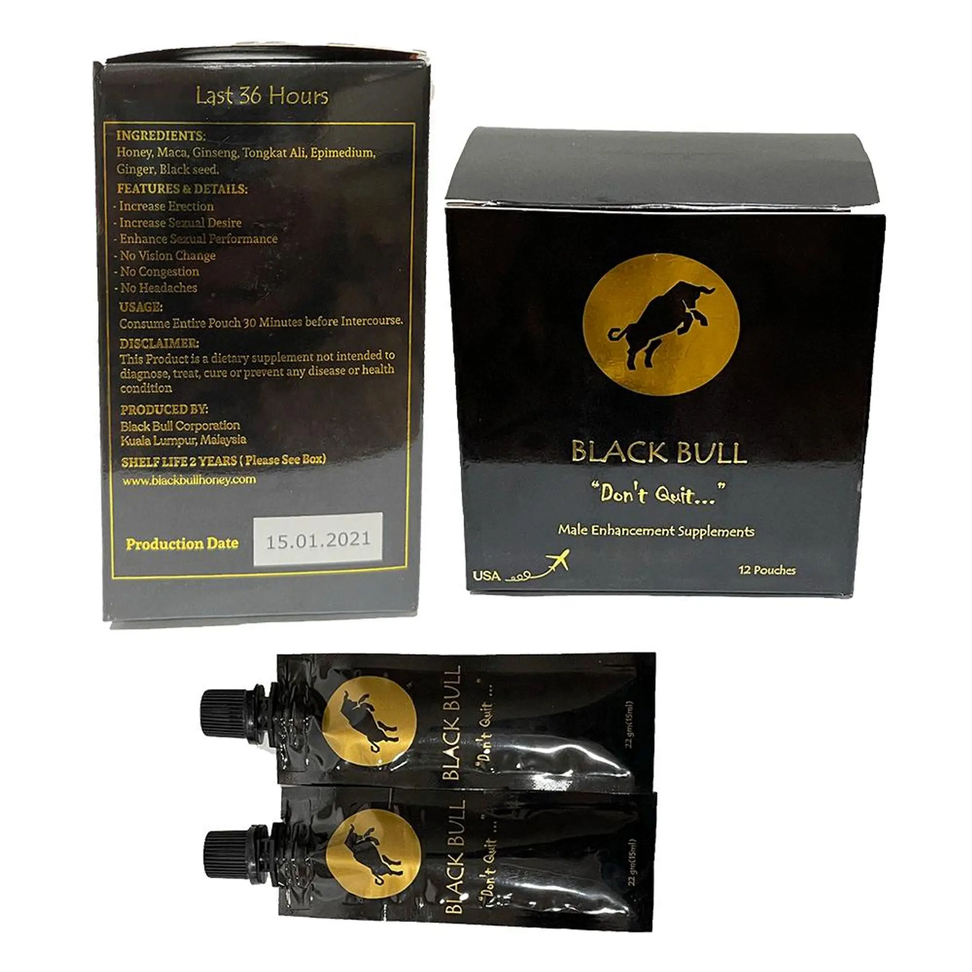 BLACK BULL DON'T QUIT AND BLUE BULL ROYAL HONEY wholesale cheap prices