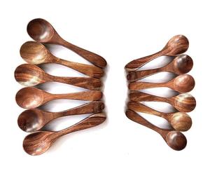 Wood spoon <b>Set</b> 5 Piece <b>Spatula</b> and Spoon 12 Inch Luxury Kitchen with Gift - Product Image 1