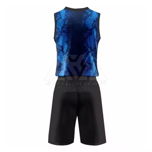 Ensembles d'uniformes de volley-ball pour hommes personnalisables avec design imprimé, confortables, 100 % polyester, séchage rapide, vêtements de sport de haute qualité, sur mesure - Product Image 3