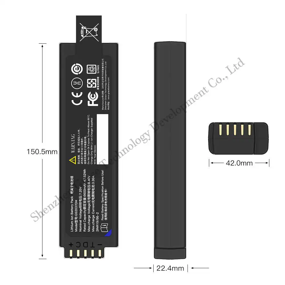 TEFOO GS2037DH batterie agli ioni di litio per analizzatore di X-MET8000 xrf standard sostituzione batteria Standard per ND2037