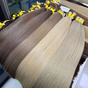Extensiones de Cabello Humano Vietnamita Virgen Sedoso de 100g, Precio de Fábrica, Alta Calidad Rusa, 55 cm, Todos los Colores - Product Image 1