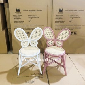 Silla Infantil de Ratán Moderna Hecha a Mano para Eventos al Aire Libre y en Interiores, Cumpleaños, Bodas, Recepciones - Fábrica OEM en Vietnam - Product Image 6
