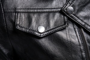 Nouveaux hommes en cuir véritable enduit toile formelle col montant veste en cuir 2025 printemps mode en gros - Product Image 5