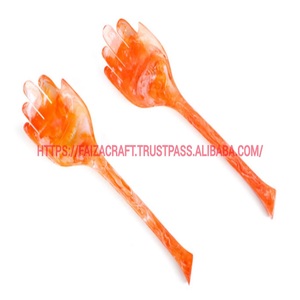 Resin Serving Tableware Set Spork <b>Salad</b> <b>Spoon</b> for Casual Formal Wholesale Kitchenware Food FAIZACRAFT - Product Image 4