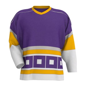 100% Polyester respirant séchage rapide maillot de Hockey sur glace pour hommes impression par sublimation uniforme de Hockey sur glace au prix de gros - Product Image 2