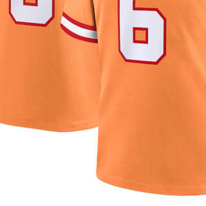 Maillots de football américain de haute qualité pour adultes, personnalisables avec des noms et des numéros imprimés, grande taille, respirant, séchage rapide, manches courtes, 100% - Product Image 5