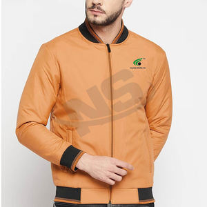 Vente en ligne Veste Letterman de couleur unie de qualité supérieure pour les hommes vêtements d'hiver uniques dernière conception de vêtements de mode de rue - Product Image 1