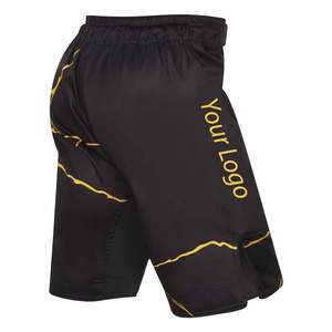 Fournisseur direct d'usine de shorts MMA de qualité supérieure pour la vente en ligne, vêtements d'arts martiaux respirants avec logo frontal pour la lutte - Product Image 3