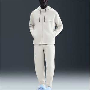 Sudadera con Capucha Extra Grande para Hombre, de Felpa Gruesa de 350 g, Transpirable, Ecológica, con Cierre, Hombros Caídos, de Algodón - Product Image 2