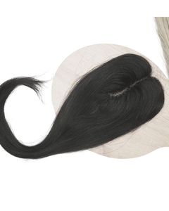 Topper de cheveux humains en soie indienne 2x3 |   Cheveux 100% humains Remy - Product Image 1